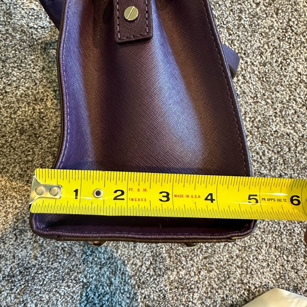 NWOT michael kors purple purse with handles and shoulder strap - Picture 8 of 13